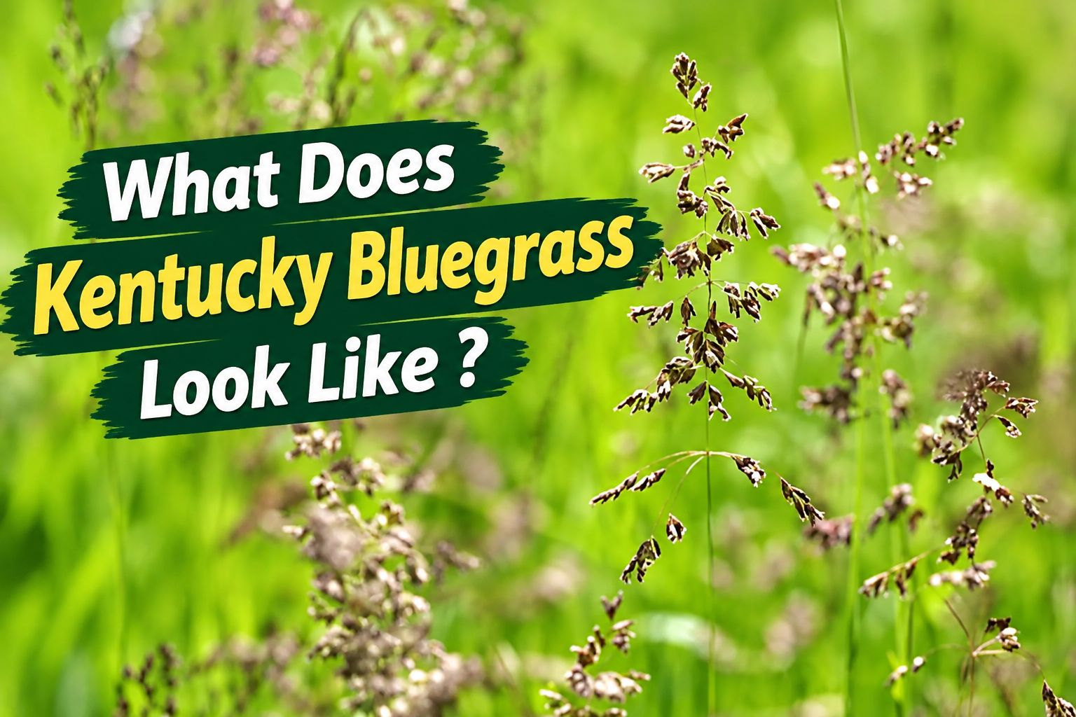 what does kentucky bluegrass look like